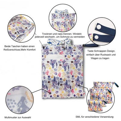 4 Stück Wickeltasche