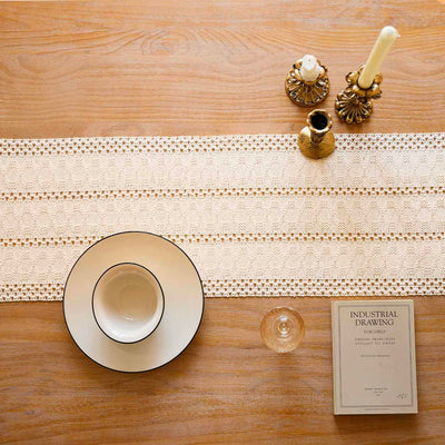 Chemin de Table Boho Macramé