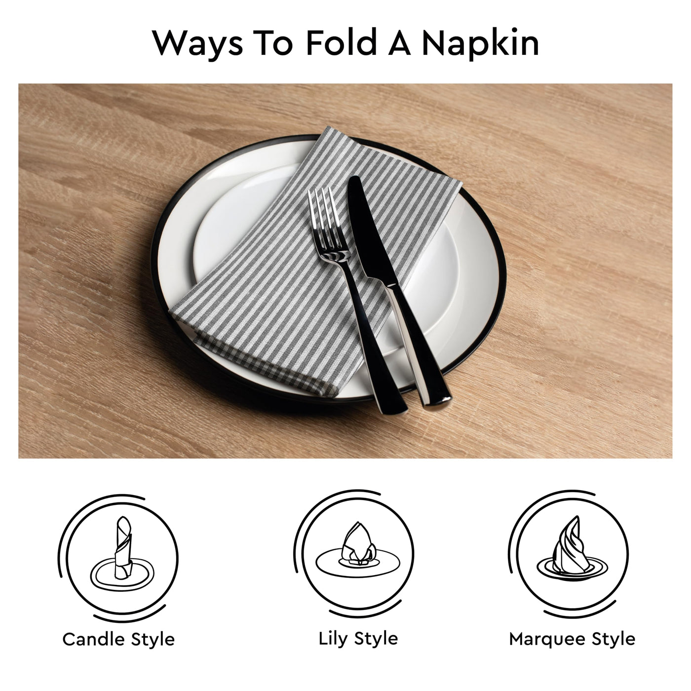 Dining table napkins set of 6
