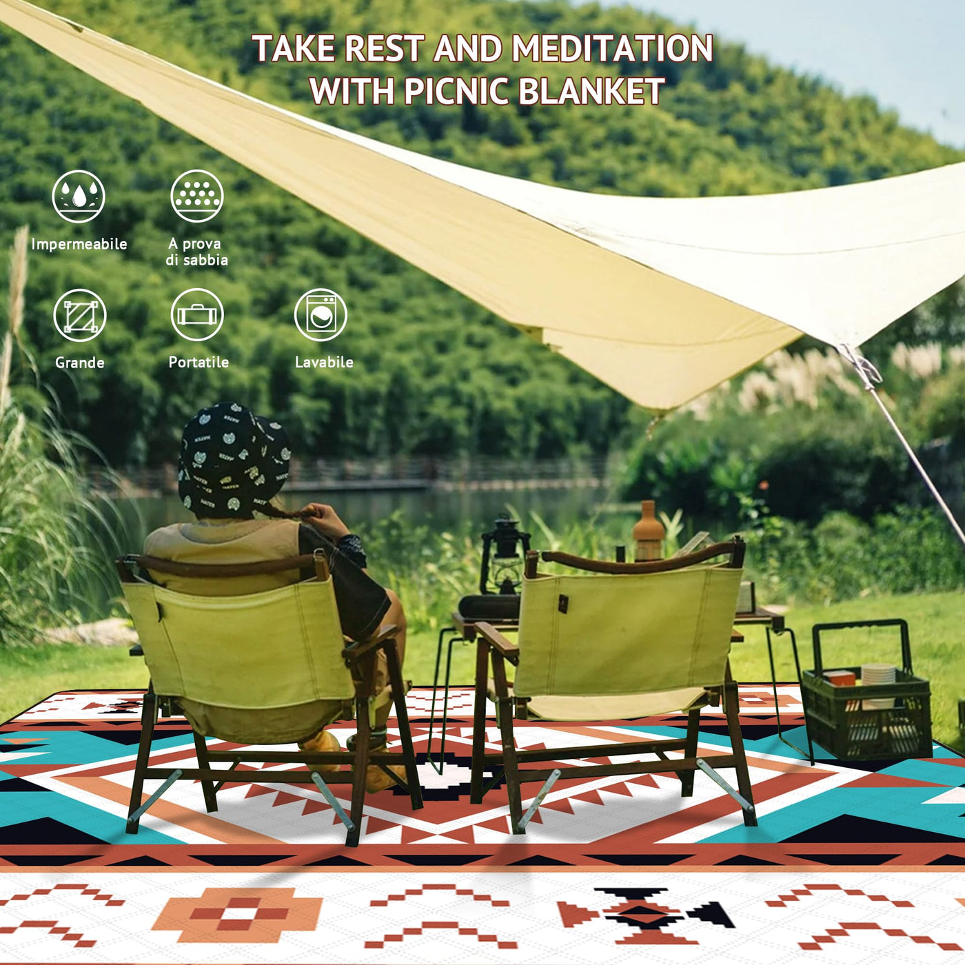 Picnic Blanket Travel Camping Blanket Travel Blanket