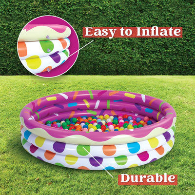 3 pack inflatable paddling pool, watermelon & pineapple & cupcake swimming pool for children paddling pool for children, water pool baby swimming pool swimming pool children