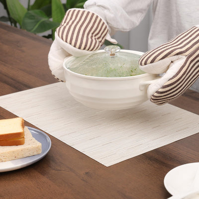 Set de 6 sets de table lavables, sets de table tissés antidérapants résistants à la chaleur