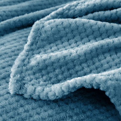 Couverture douillette Couverture en polaire super douce et chaude pour le canapé et le lit avec motif gaufré, couverture douillette et confortable