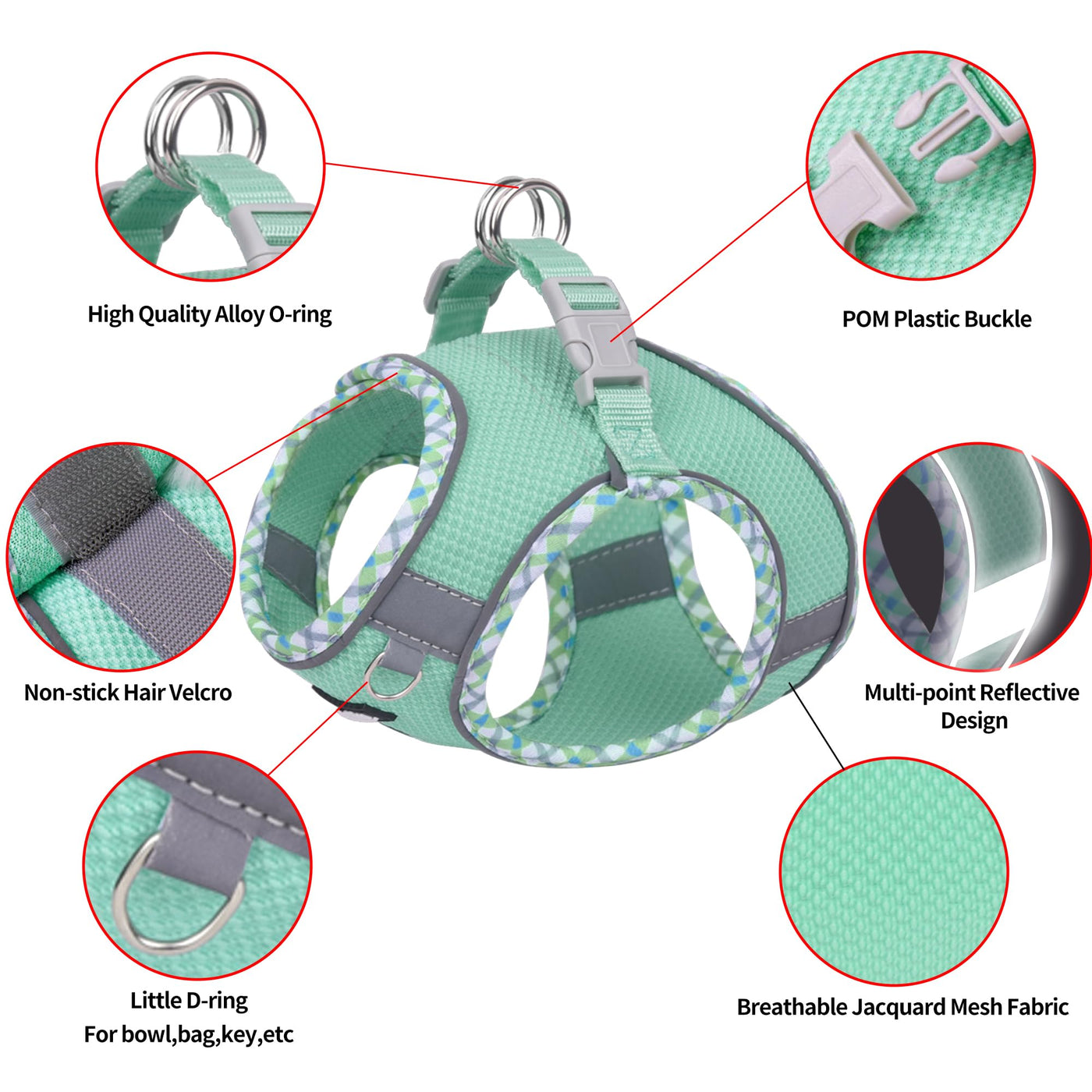 Weste für jedes Wetter, reflektierendes Haustiergeschirr
