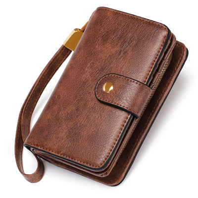 Wallet Zipper with Coin Pocket & RFID Protection