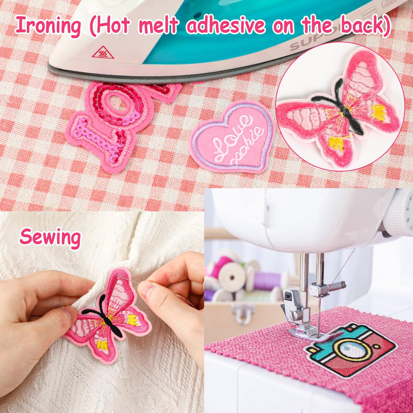 60 Pièces de Patchs pour le repassage DIY