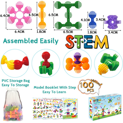 Creative toy building block set - 100 PCS Create puzzle toys for children