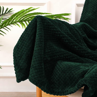 Couverture douillette Couverture en polaire super douce et chaude pour le canapé et le lit avec motif gaufré, couverture douillette et confortable