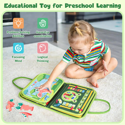 Busy Board Toys - Activity Board for Toddlers