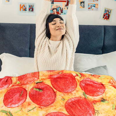 Pizza Blanket, Round, Warm Tortilla Blanket for All Seasons