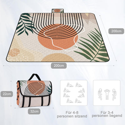 Couverture de pique-nique imperméable pour l'extérieur, tapis de plage