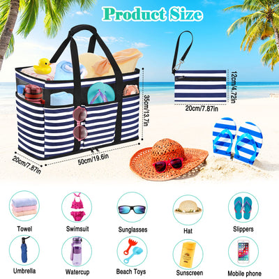 Large beach bag with zipper Waterproof beach bag