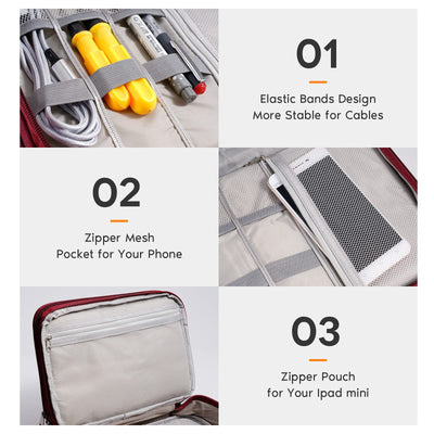 Cable bag Cable organizer Cable case Electronic accessories Organizer bag Universal bag for bag accessories