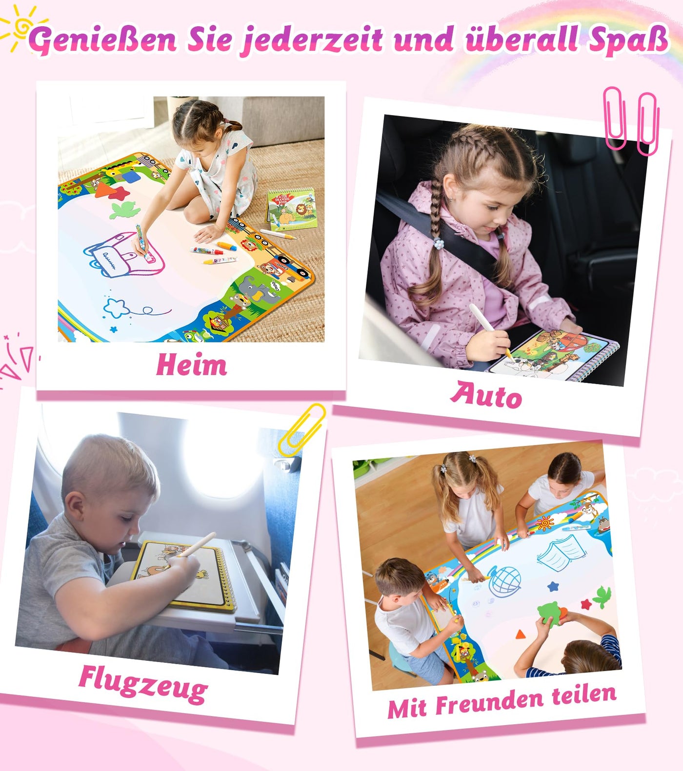 Grand tapis de peinture à l'eau