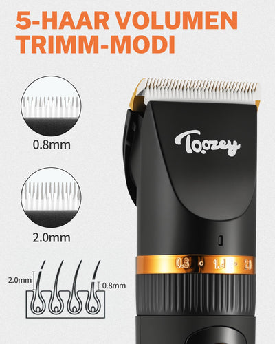 Tondeuses pour Chiens Silencieuses, Tondeuses Professionnelles pour Chiens et Chats, Tondeuses Électriques pour Animaux de Compagnie, Sans Fil Rechargeables, Tondeuses pour Chiens avec Moteur Puissant de 7500 TR / min, Noir