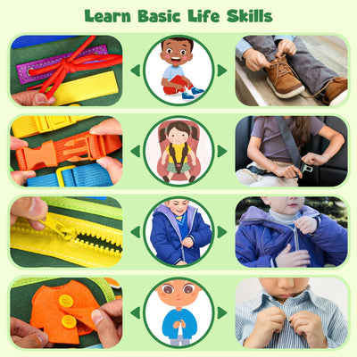 Busy Board Toys - Activity Board for Toddlers