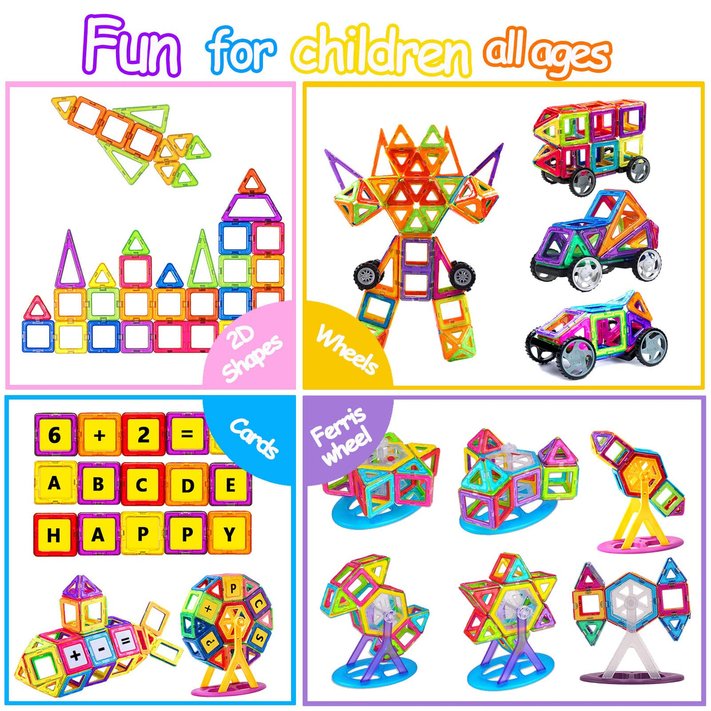 Jeu de blocs magnétiques Blocs magnétiques STEM