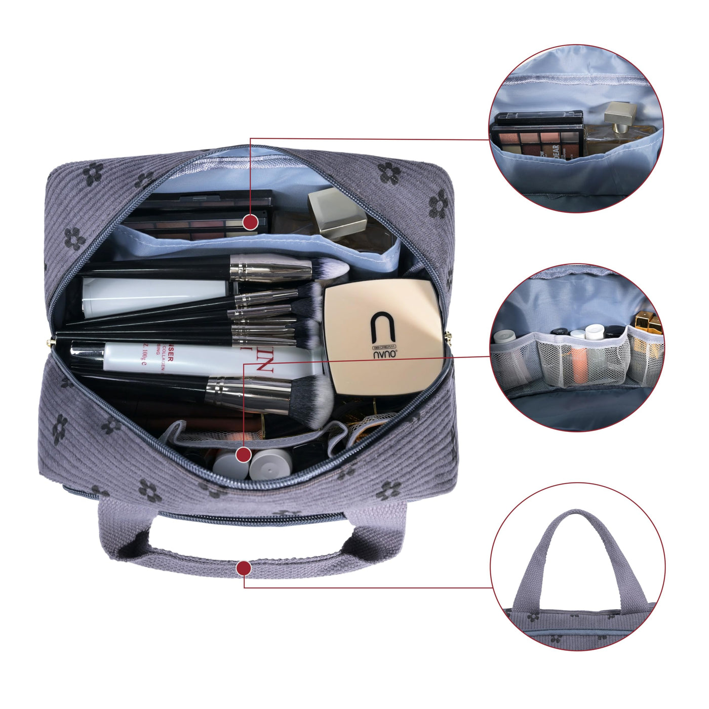 Kulturbeutel Cord Kosmetiktasche