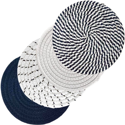 Support de Pot Chaud de Tapis de Tissage de Fil de Coton