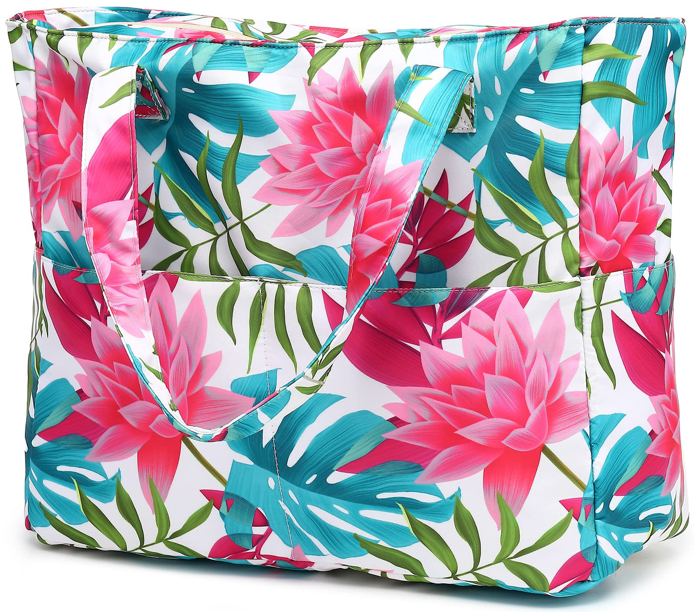 Grand sac de plage avec fermeture éclair