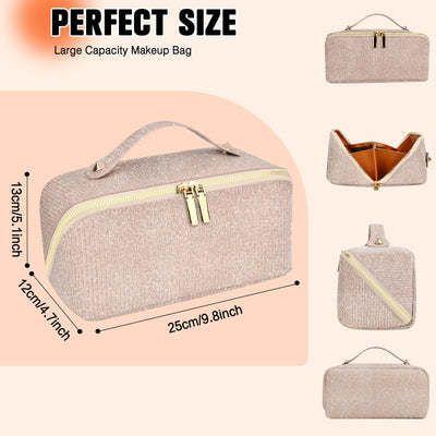 Cosmetic Bag Portable Travel Make-up Bag with Large Capacity Waterproof Organizer