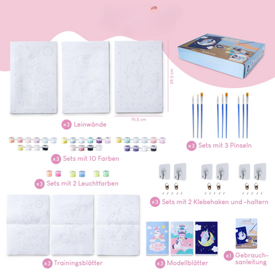 Set créatif de peinture par numéros pour enfants