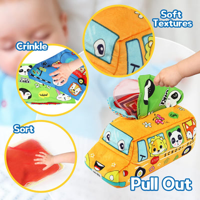 Baby tissue box Cosmetic tissue box Toy for toddlers Sensory toy Children