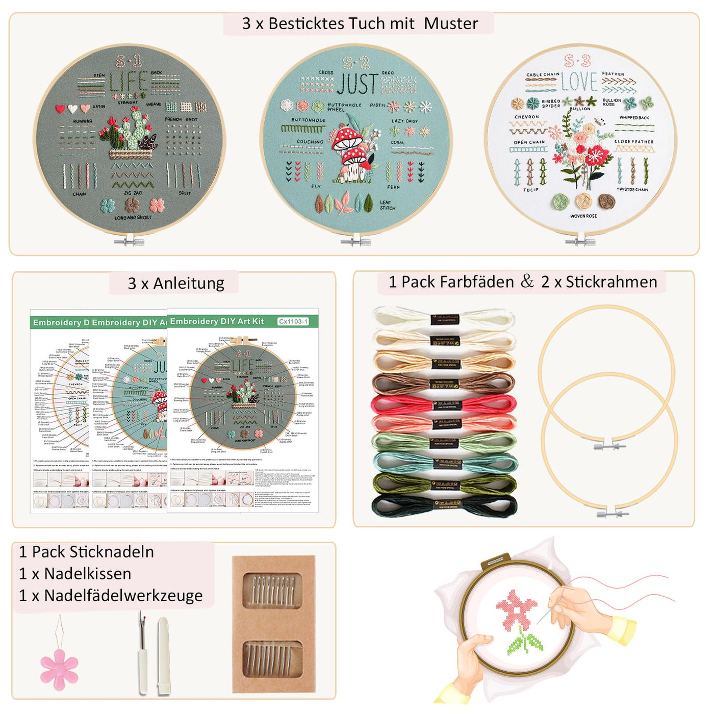 Kit de broderie pour débutants