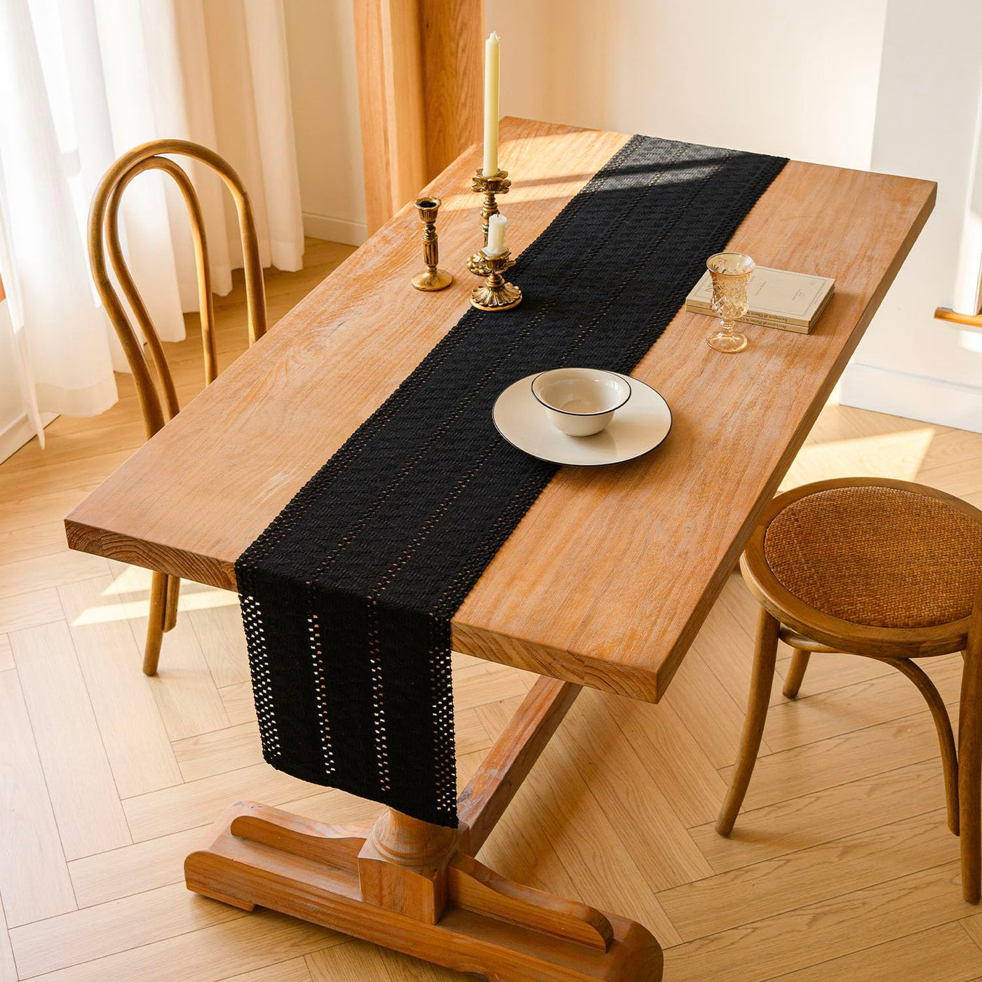 Chemin de Table Boho Macramé