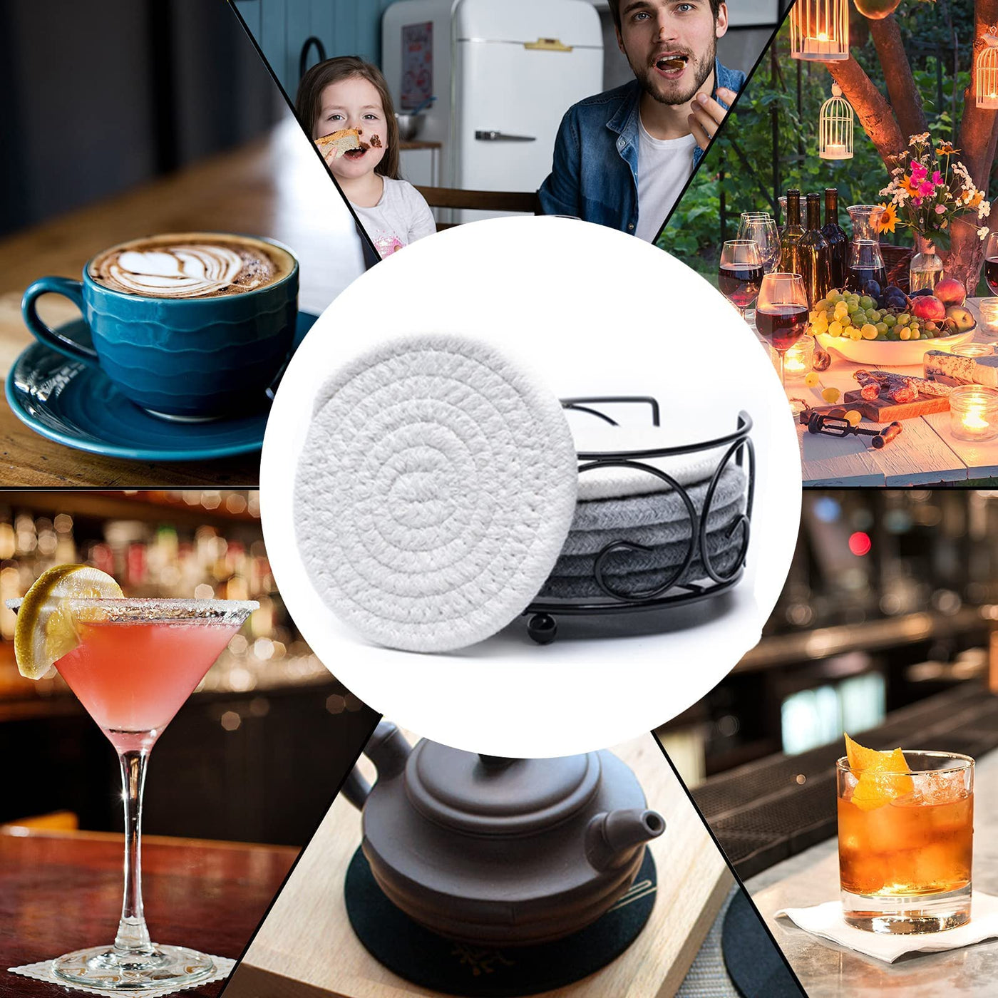 Set de sous-verres pour gobelets à boissons