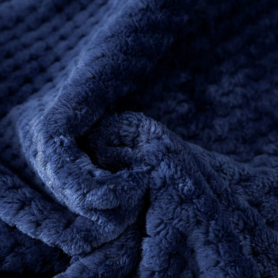Couverture douillette Couverture en polaire super douce et chaude pour le canapé et le lit avec motif gaufré, couverture douillette et confortable
