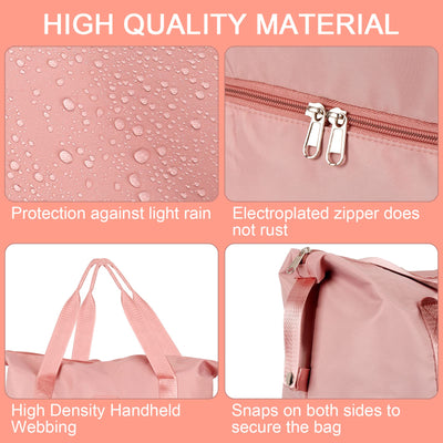 Sac de sport Sac de voyage pliable avec compartiment à chaussures et compartiment humide, hydrofuge