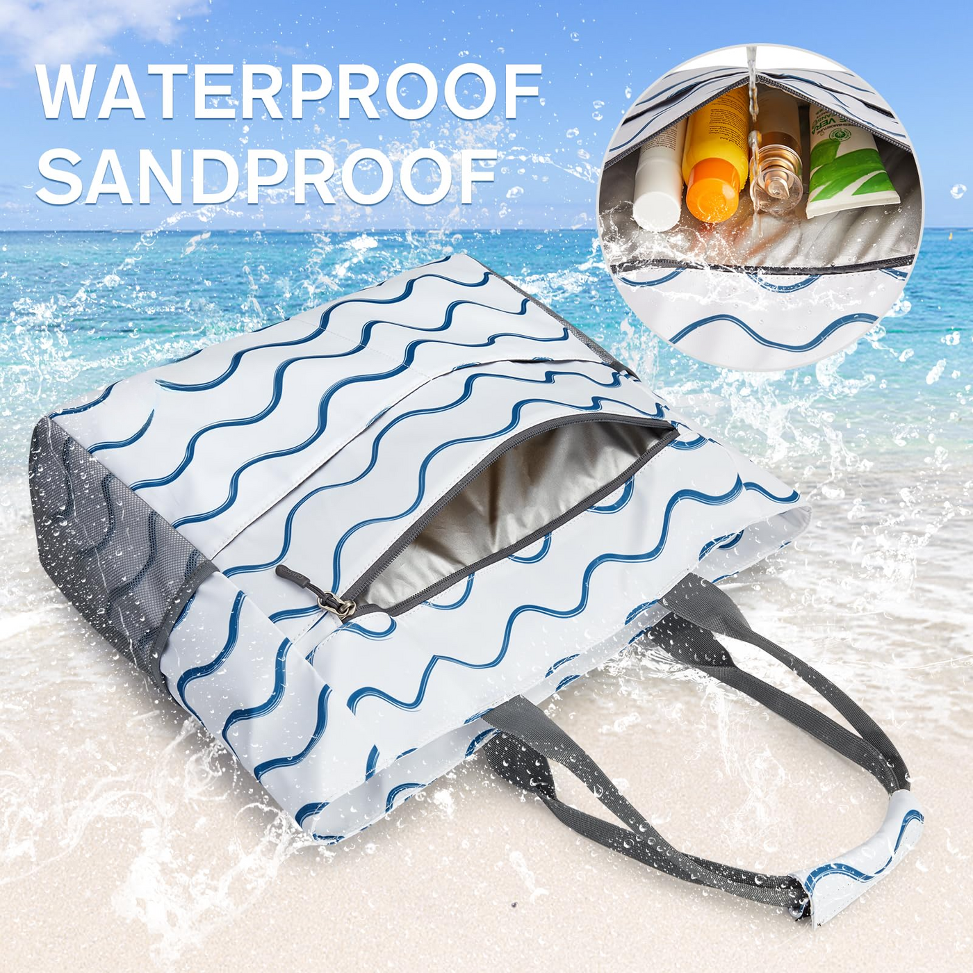 Sac de Plage Familial et Sac de Plage Pliable