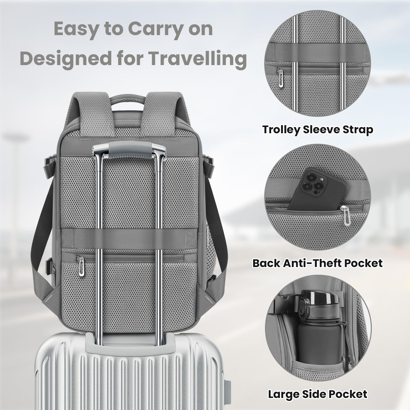 Hand Luggage Airplane Travel Backpack, Hand Luggage Backpack