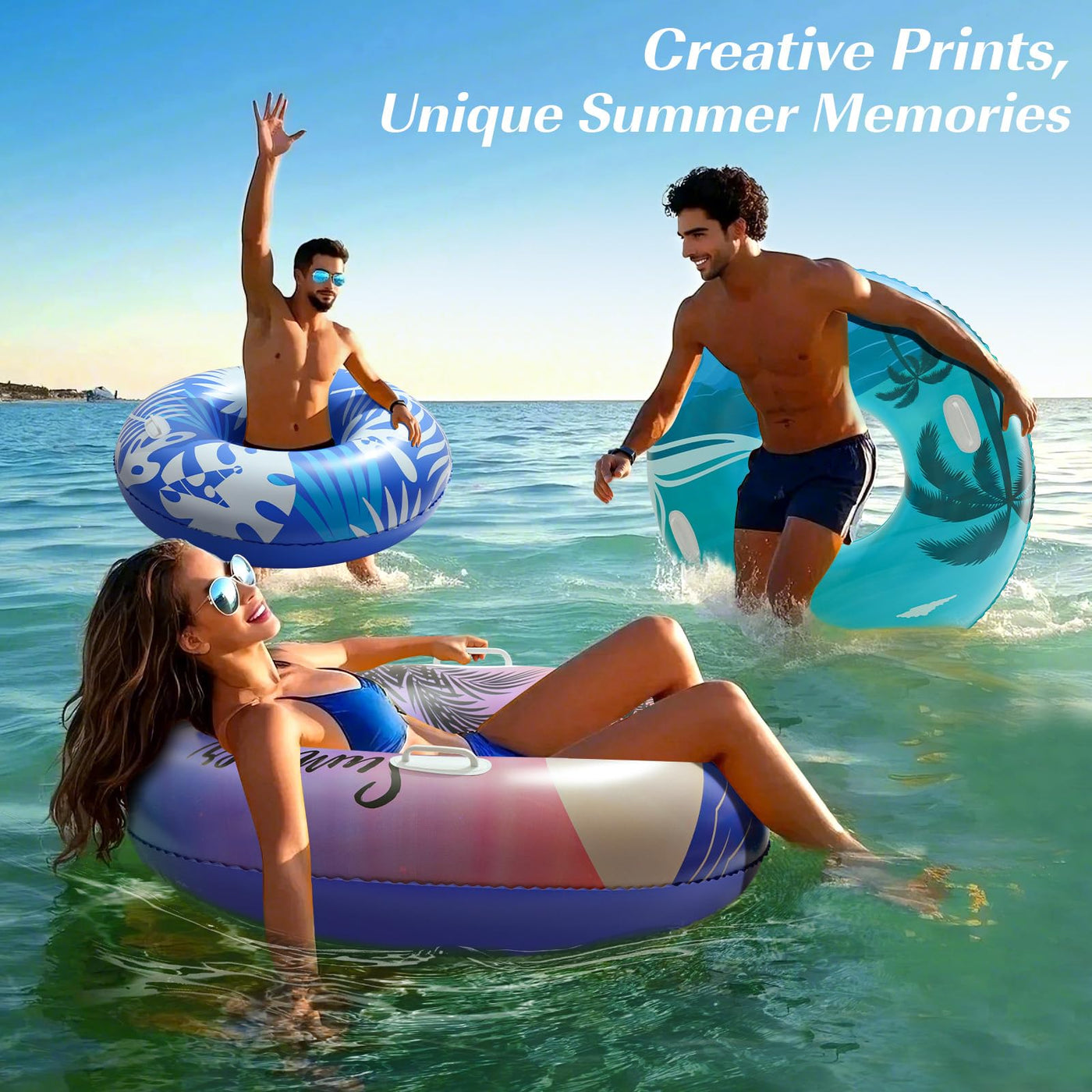 Anneau de piscine pour adultes, avec poignée