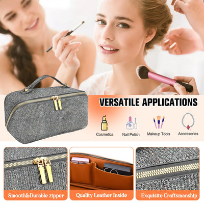 Cosmetic Bag Portable Travel Make-up Bag with Large Capacity Waterproof Organizer