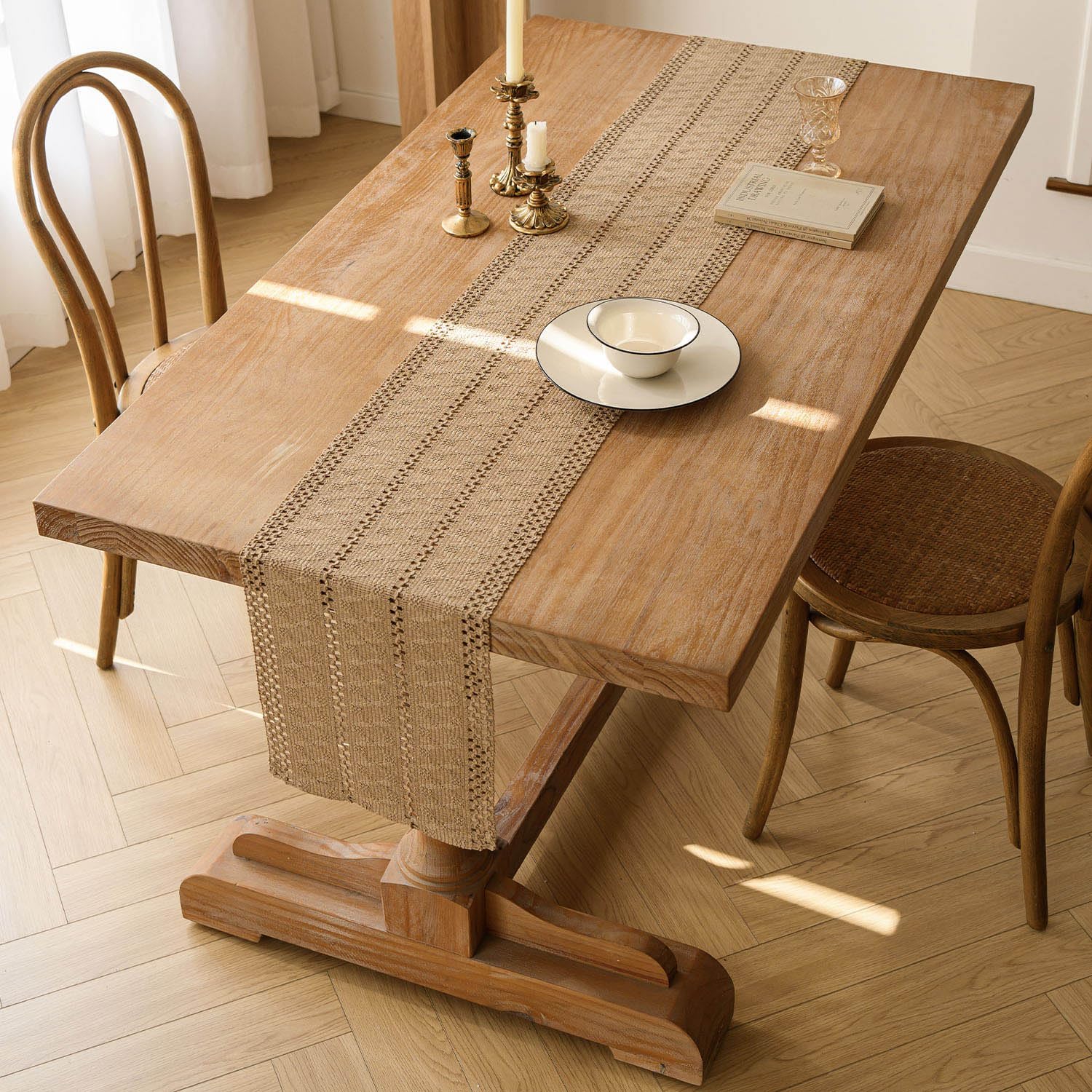 Tischläufer Boho Makramee
