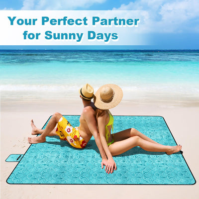 Couverture de pique-nique imperméable, couverture de plage extérieure extra-large