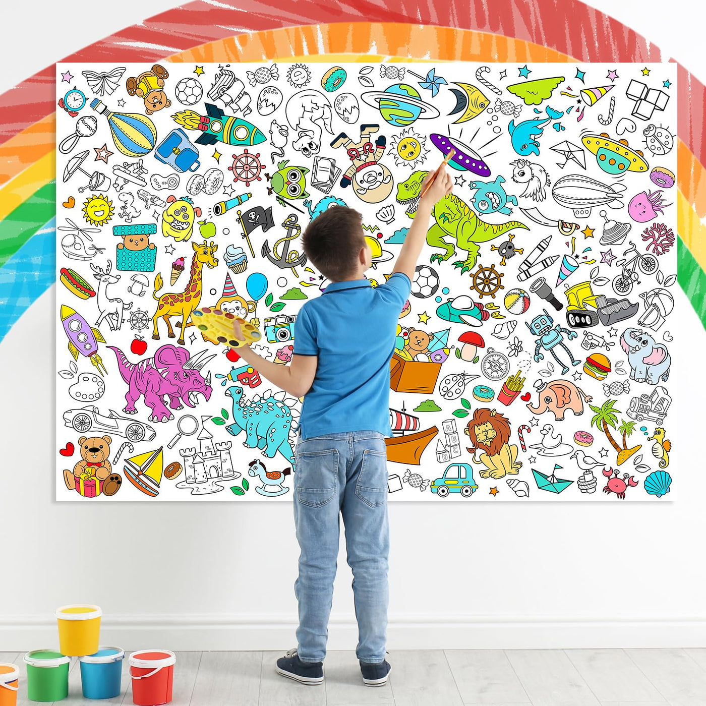 Paper tablecloth for children to color, dinosaur coloring tablecloth dinosaur coloring tablecloth