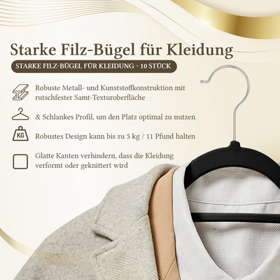 Velvet coat hanger Accessory holder