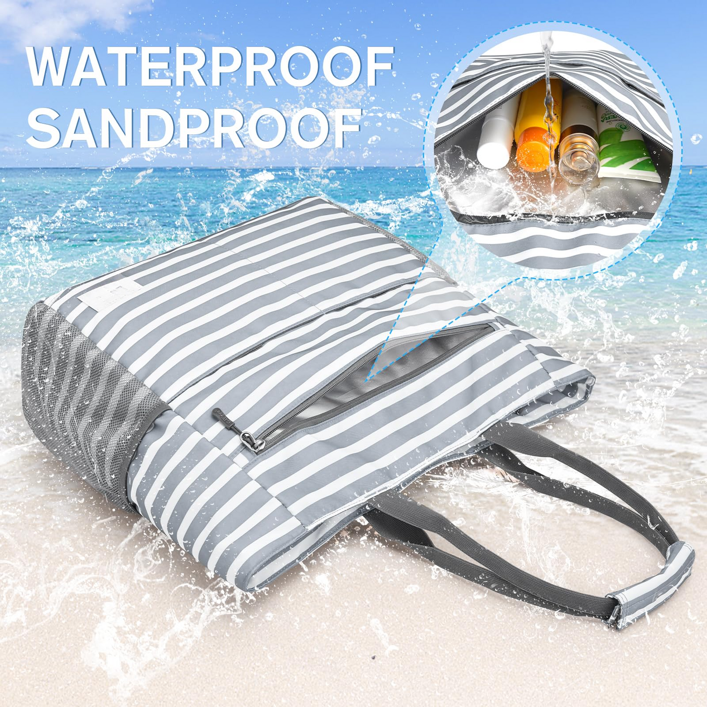 Sac de Plage Familial et Sac de Plage Pliable