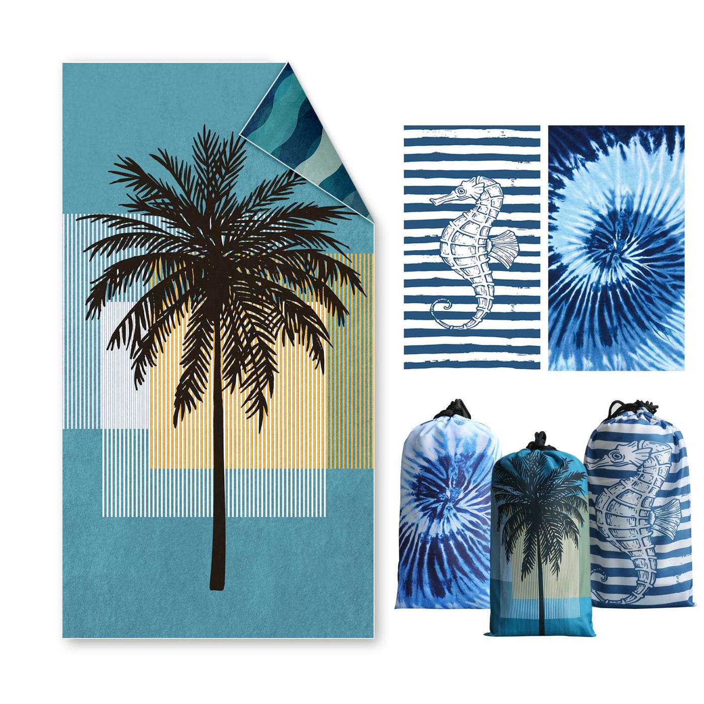 Double-sided beach towel