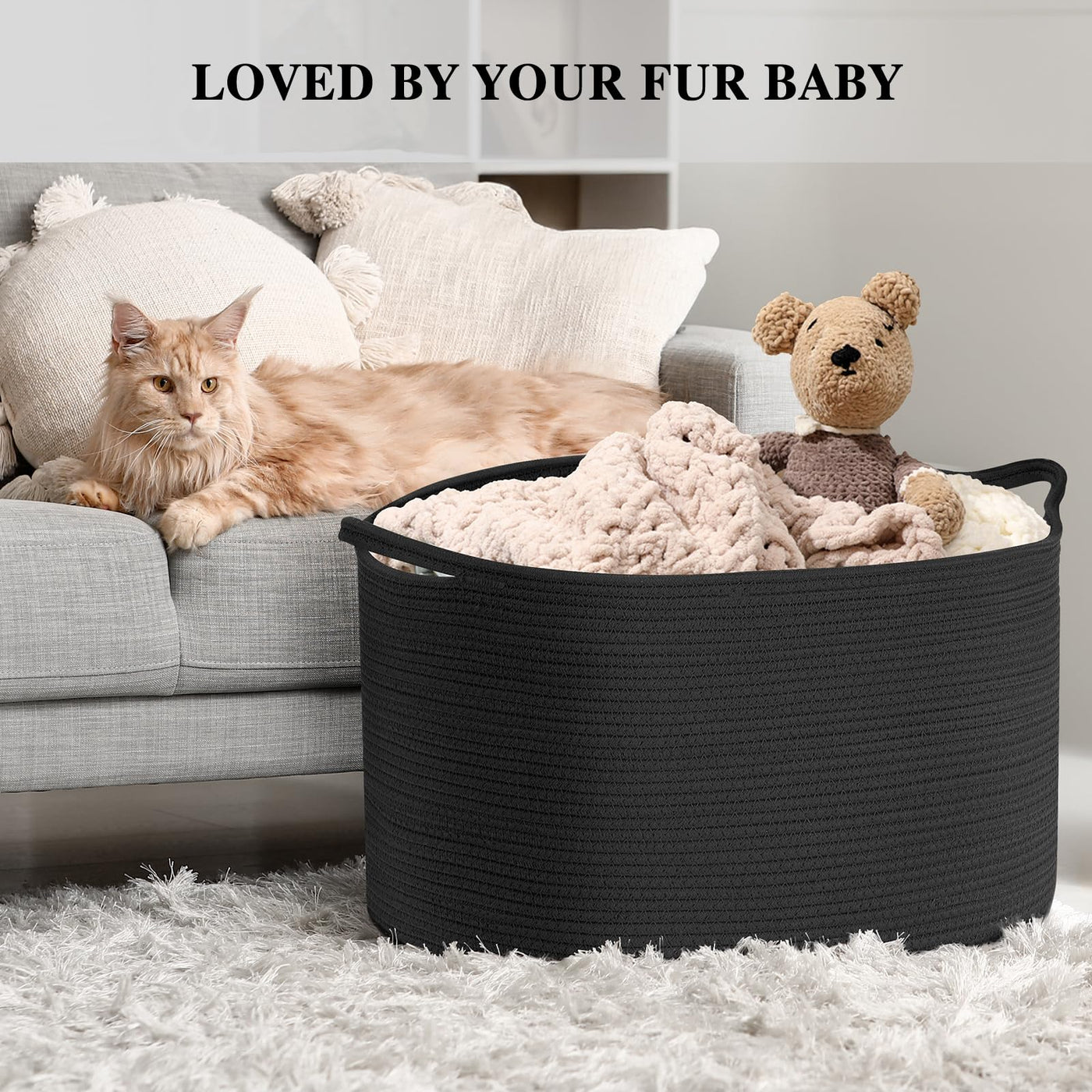 Aufbewahrungskorb für Wohnzimmer