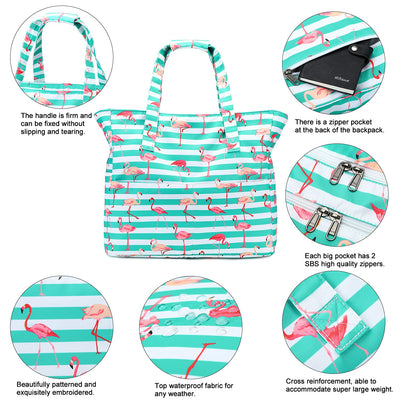 Grand sac de plage avec fermeture éclair