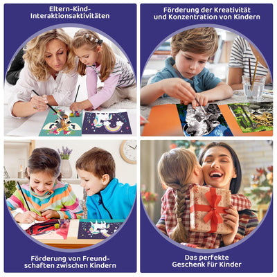 Peinture par numéros pour enfants avec cadre