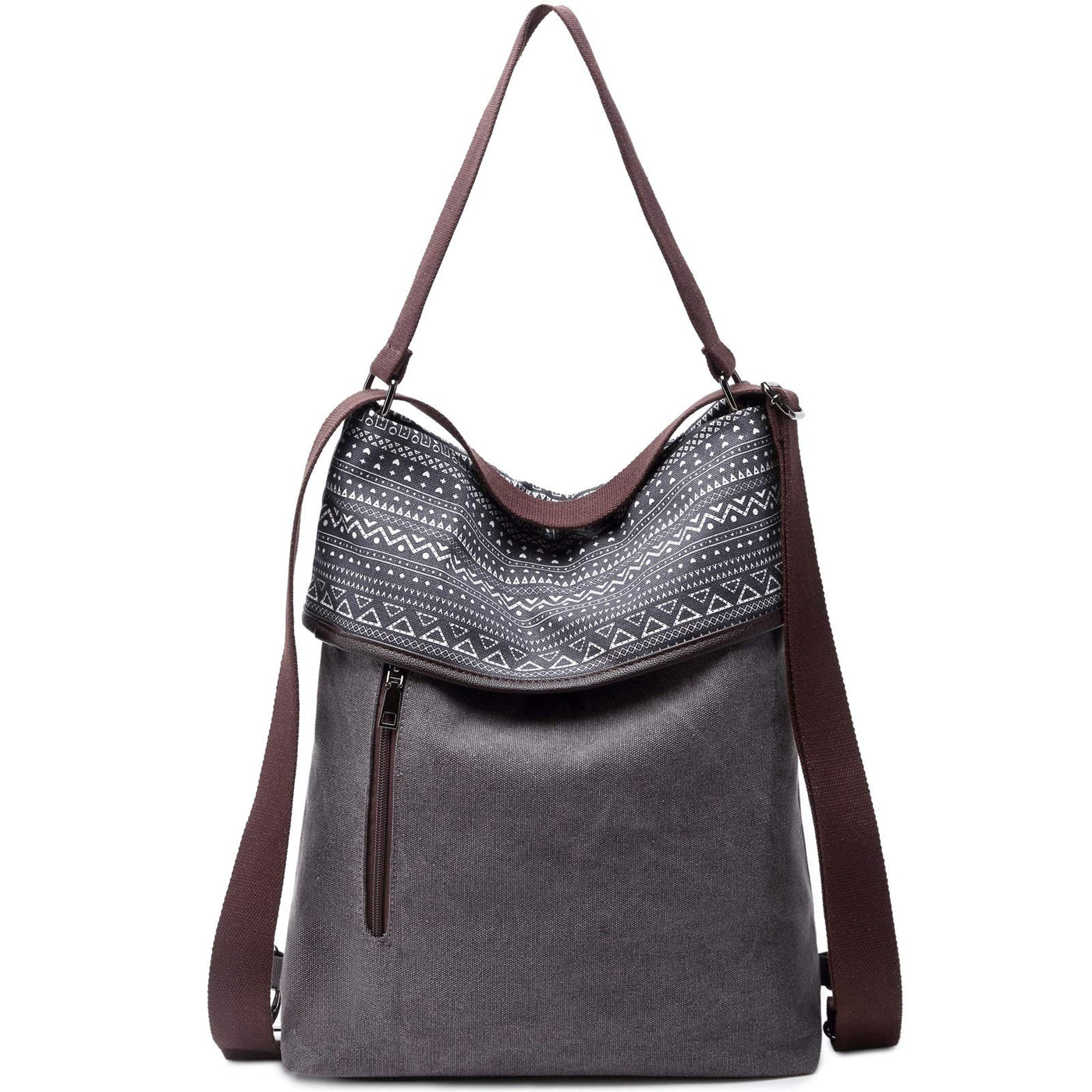 Canvas shoulder bag backpack handbag vintage shoulder bag anti theft hobo bag for everyday office school outing