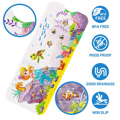 Children's bath mat, non-slip shower mat