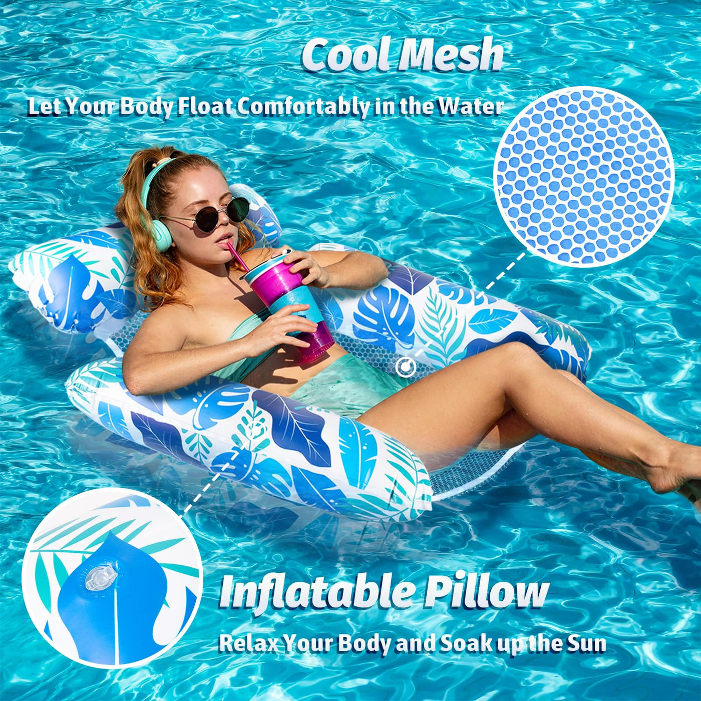 2PCS Air Mattress Pool