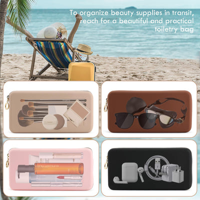 Porte-pinceau de maquillage, sac cosmétique portable, organisateur de pinceau de maquillage pour le voyage, grand sac de maquillage, sac cosmétique organisateur