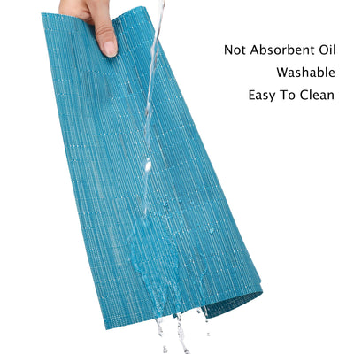 Placemats Washable Set of 6, Woven Placemats Non-slip Heat-resistant